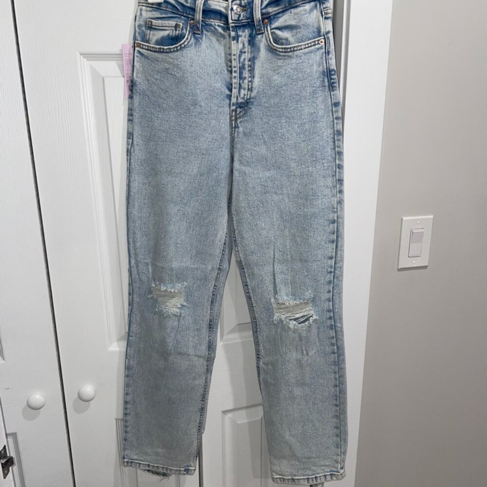 Target Wild Fable Distressed High-Waisted Mom Jeans